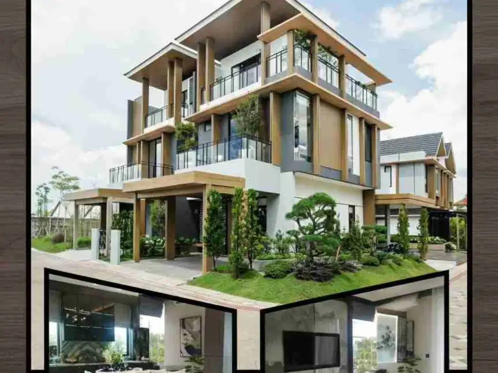 [rumah mewah]rumah 3 lantai plus kolam renang di bogor