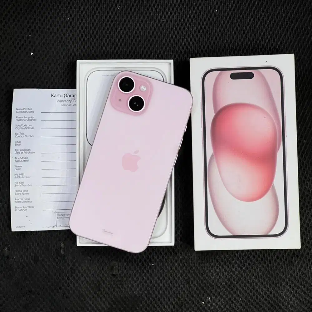 iphone 15 128 pink ibox super mulus like new fullset original
