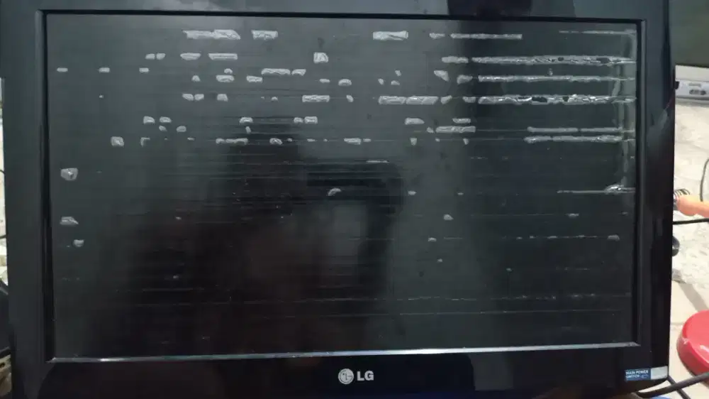 Tv lcd LG 26 inci rusak gambar macet macet