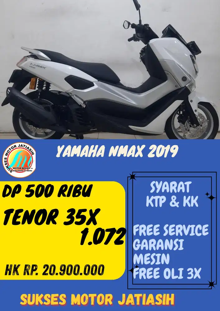 DP MURAH YAMAHA NMAX 2019 DP 500 RIBU BISA CASH/KREDIT MENGGUNAKAN CC