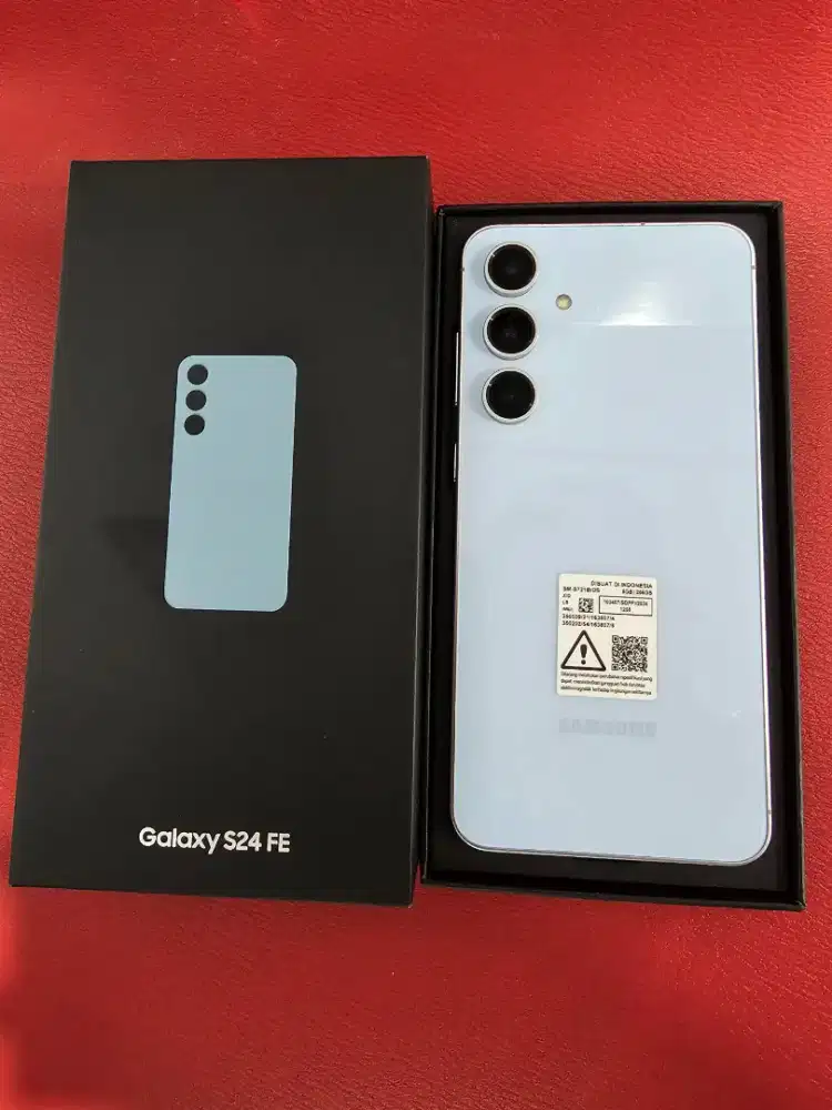 Samsung s24 fe 8/256 sebulan pakai like new fulset ori