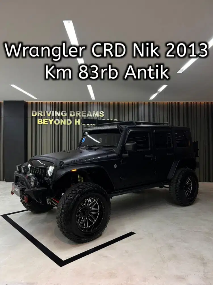 Jeep Wrangler CRD 2.8L Diesel AT 2014 Putih Hitam Km83rb N888 Nik 2013