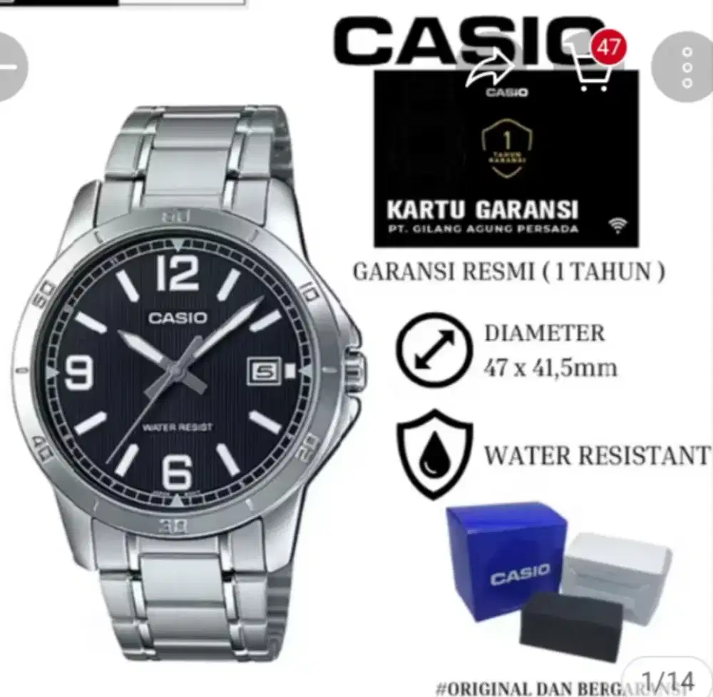 Jam tangan pria merk casio