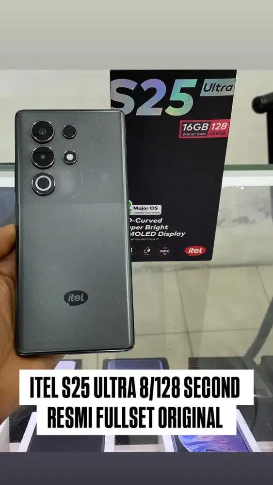 ITEL S25 ULTRA 8/128 SECOND RESMI FULLSET ORIGINAL