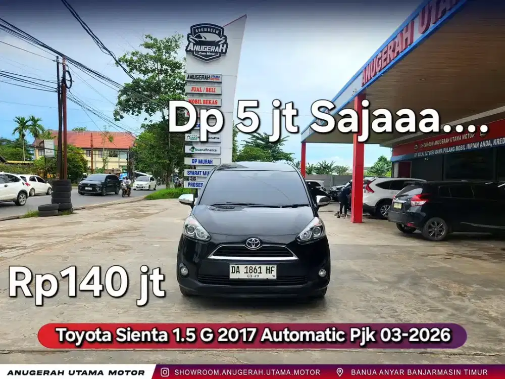 Dp5jt Sienta G CVT 2017 AT Pjk03-2026