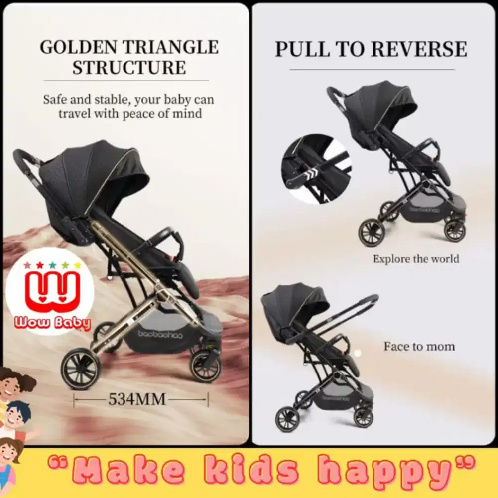 Jual Stroller merek Baobaohao