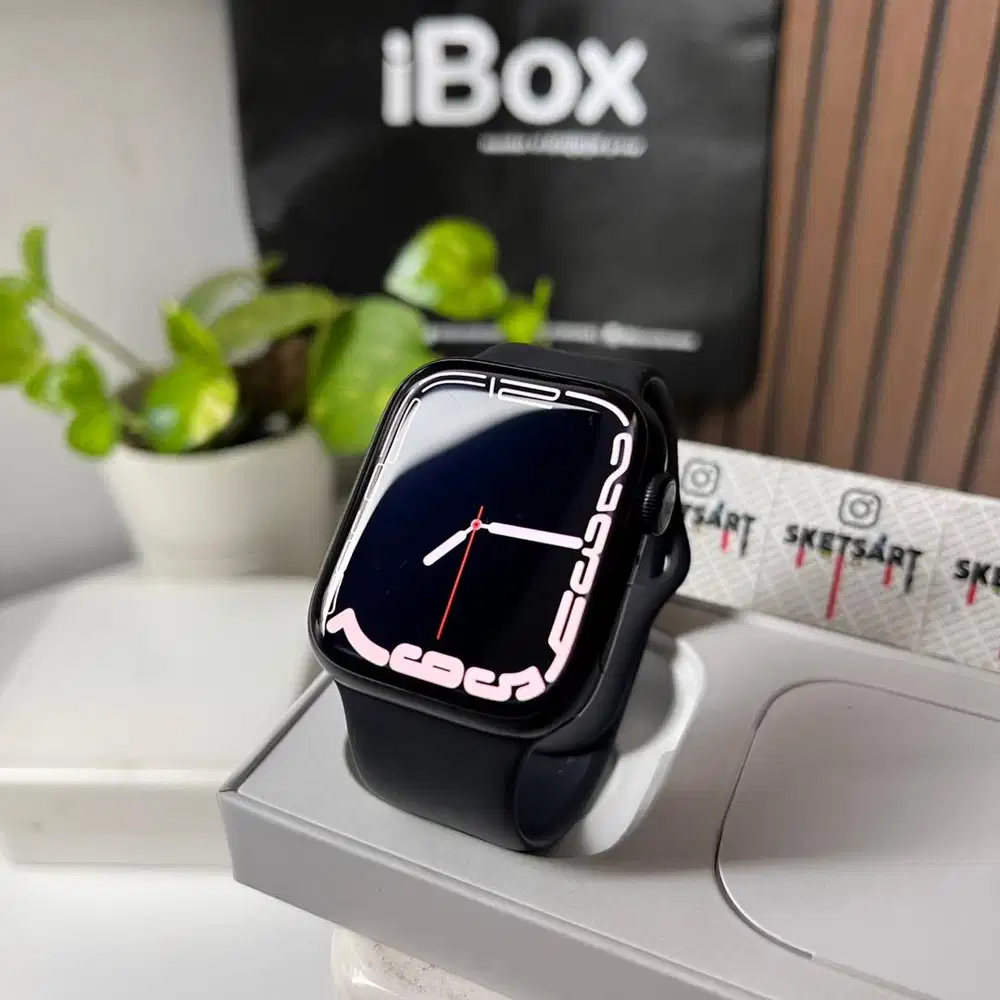 Apple Watch Series 8 45mm iBox Black iwatch Mulus