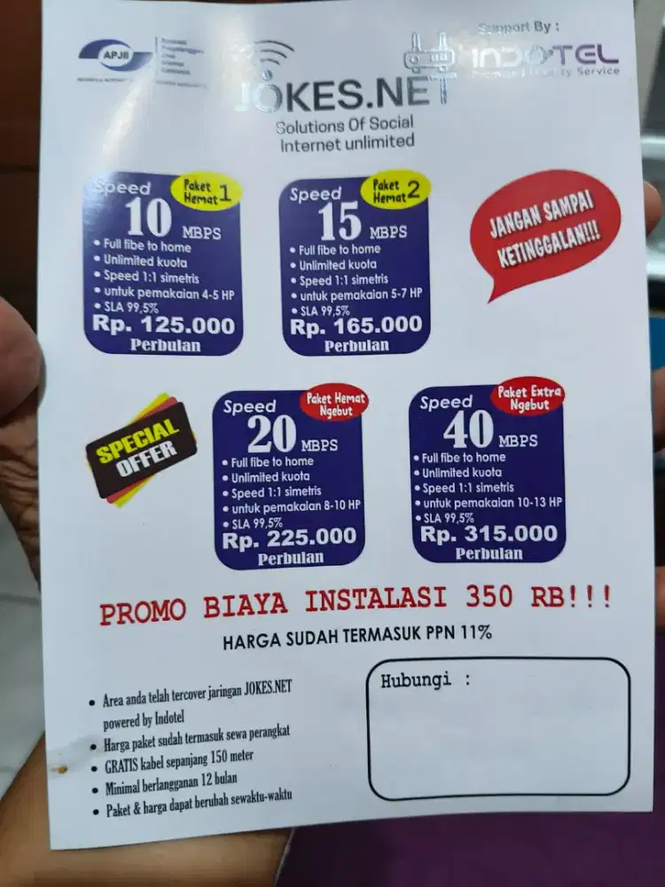 Wifi tidak boros kuota