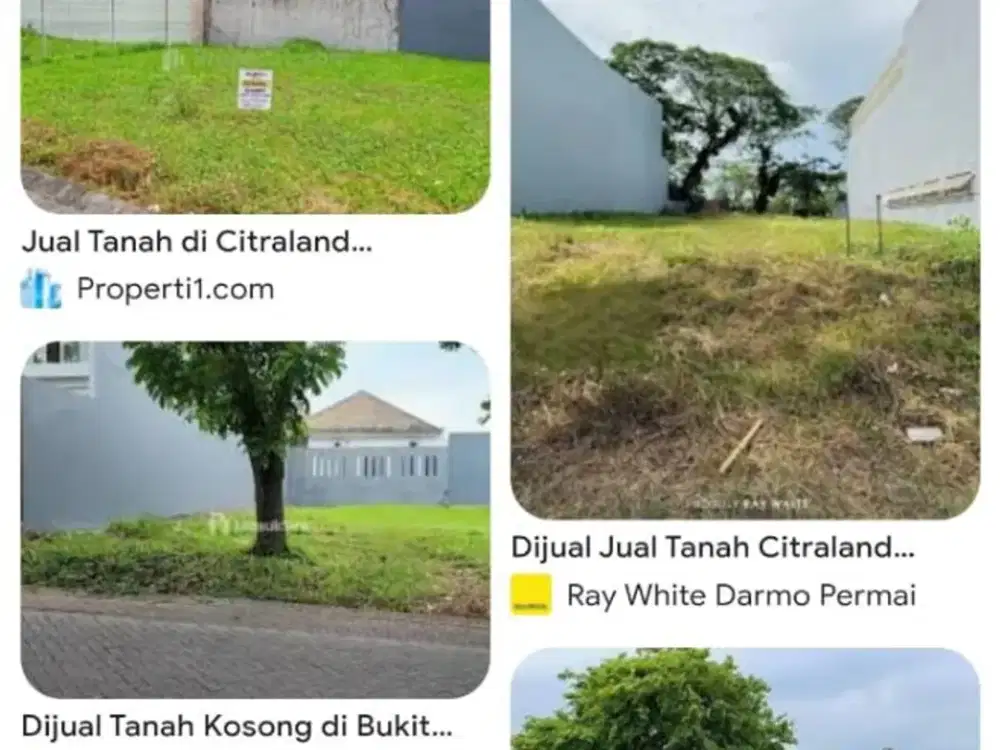 DIJUAL TANAH WOODLAND Citraland lebar 9 hanya 11,5jt/m