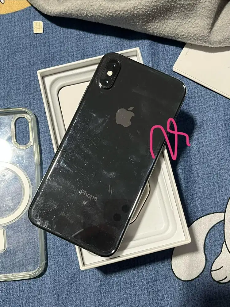 jual iPhone XS ex inter black/hitam