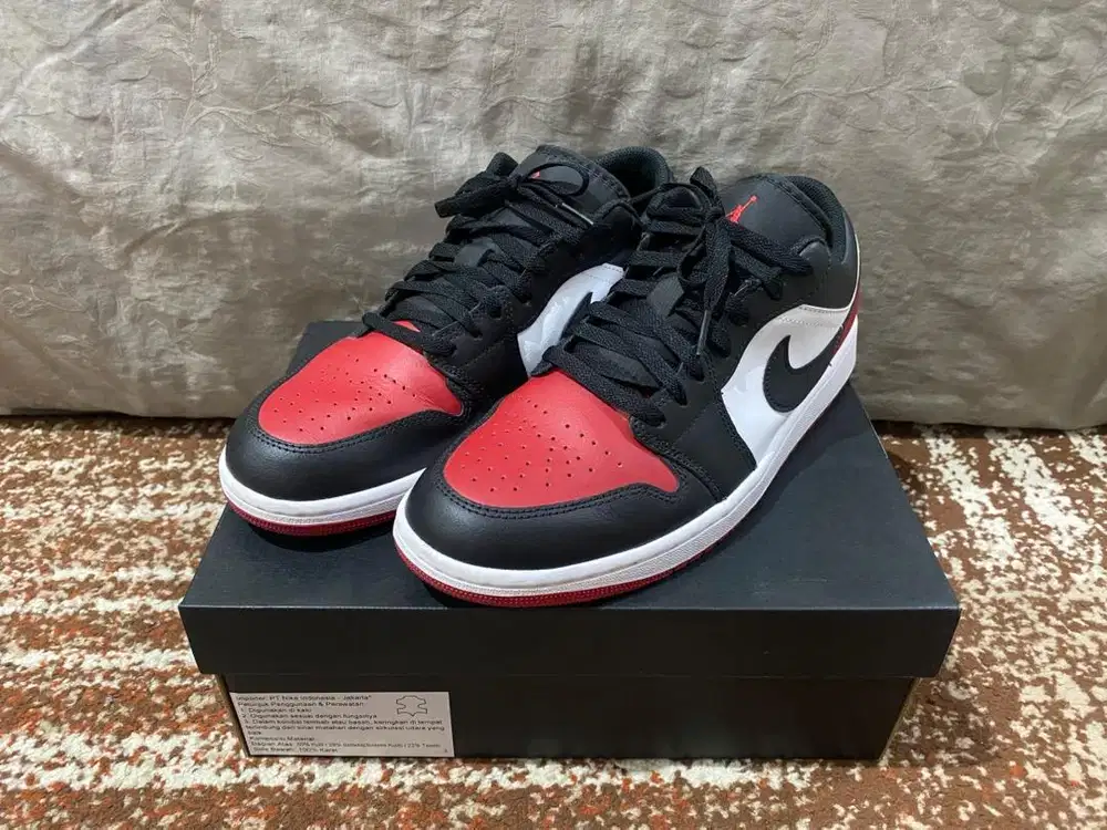 NIKE AIR JORDAN 1 LOW ORI (BRED TOE)