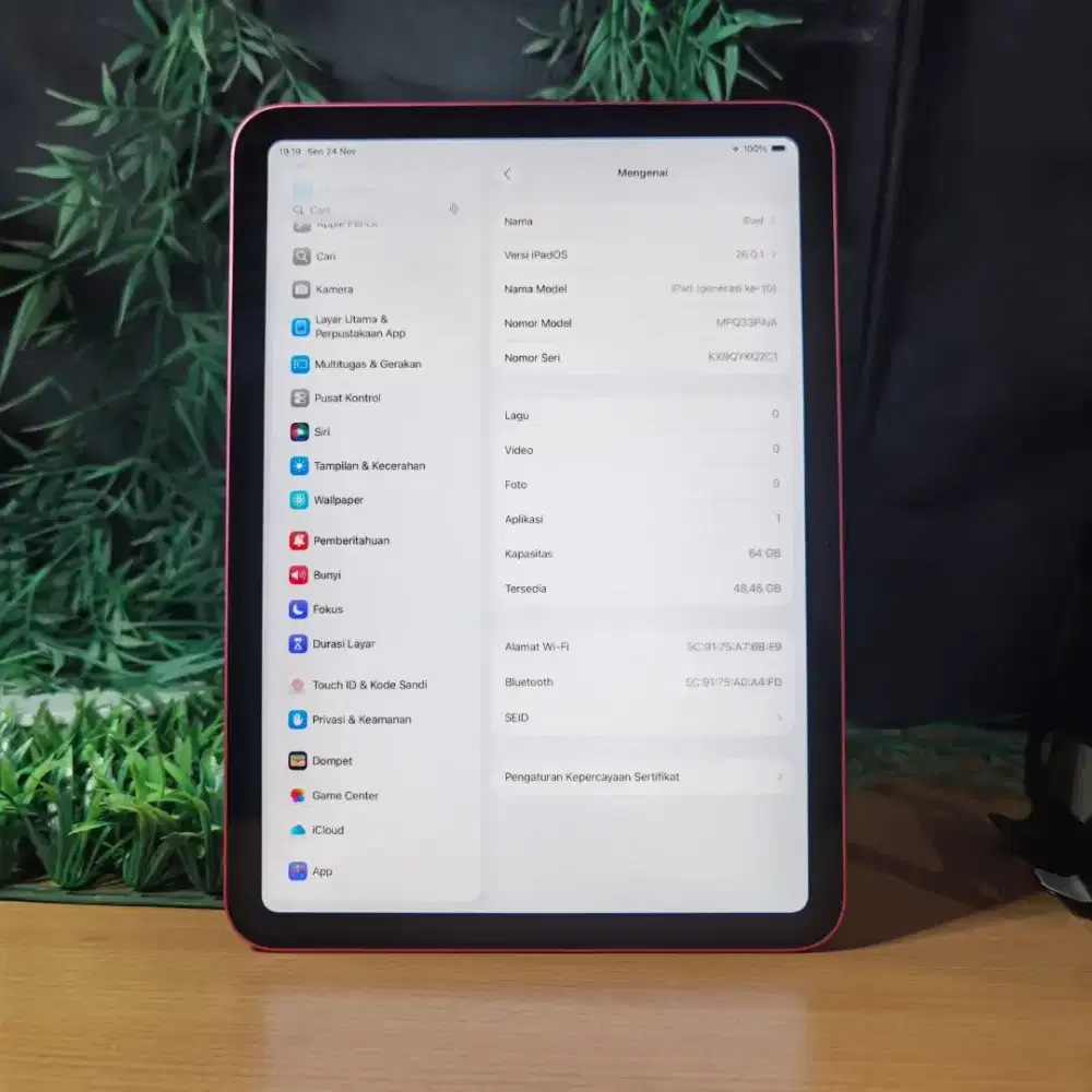 iPad Gen 10   64 GB  Wifi Only
Batangan
Mulus