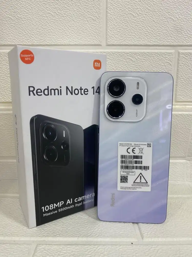 Redmi note 14 4G 8/128 grs 01/2026 full set original