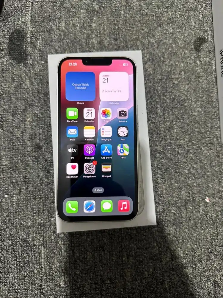 iphone 13 128GB ibox resmi starlight BH 89% istimewa