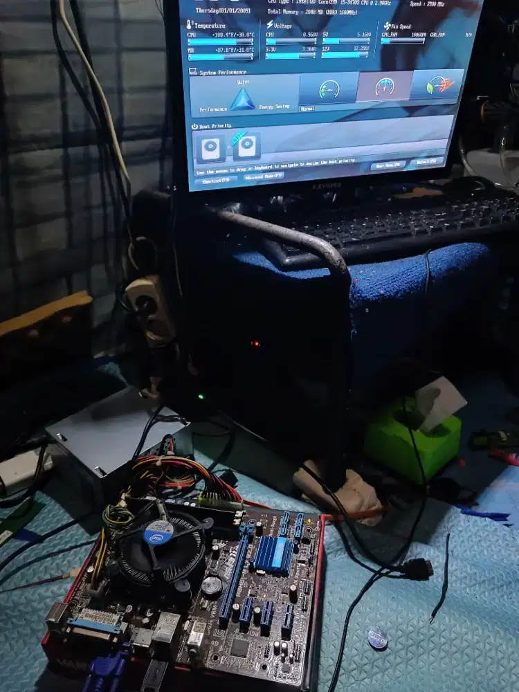 Mobo Asus h61 +proci