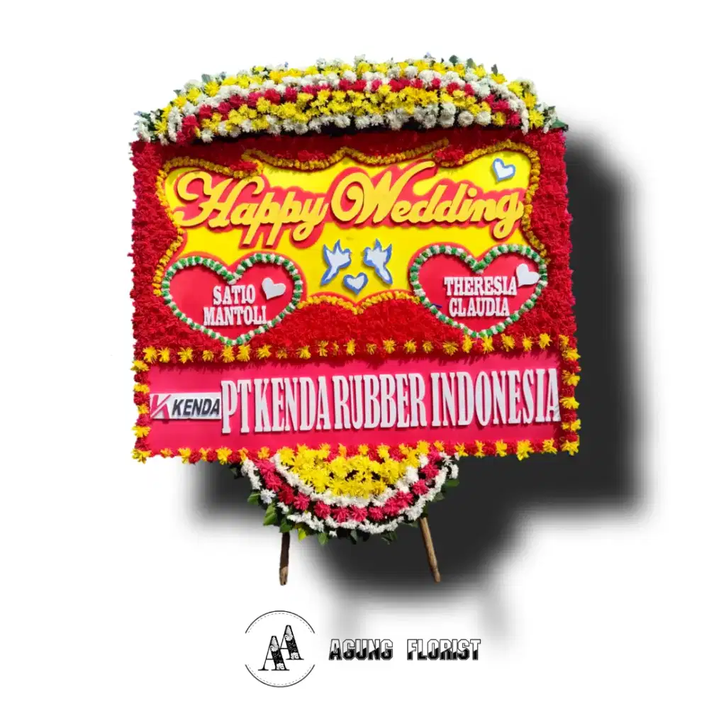 Karangan bunga papan