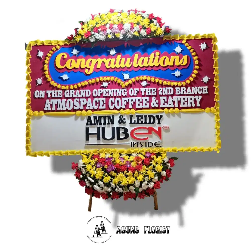 Karangan bunga papan