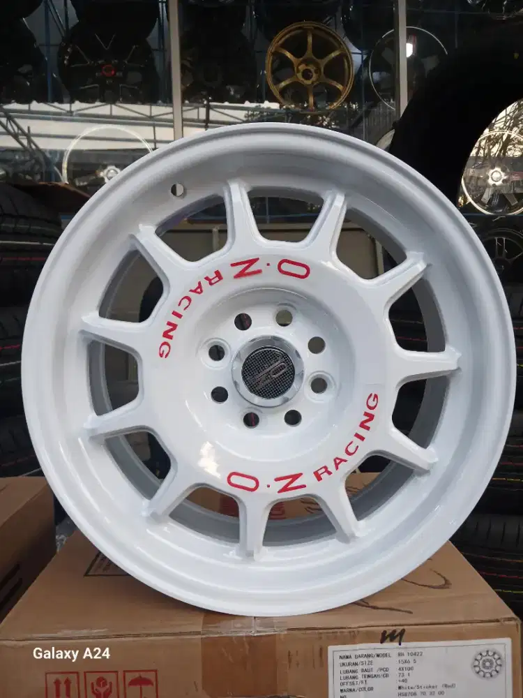 Velg Oz racing ring 15x6,5 pcd 4x100 ET 40 calya brio