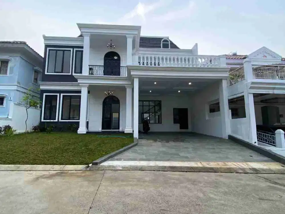 Rumah baru minimalis modern kolam renang area depan Sentul city