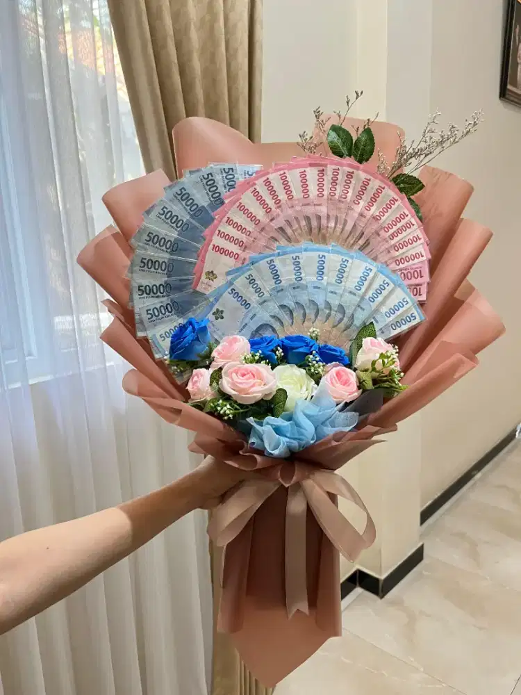 PRELOVED Money Bouquet Pink -HSC2025