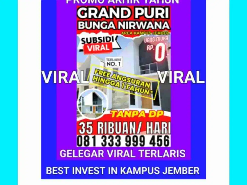 perumahan jember kampus subsidi terlaris viral