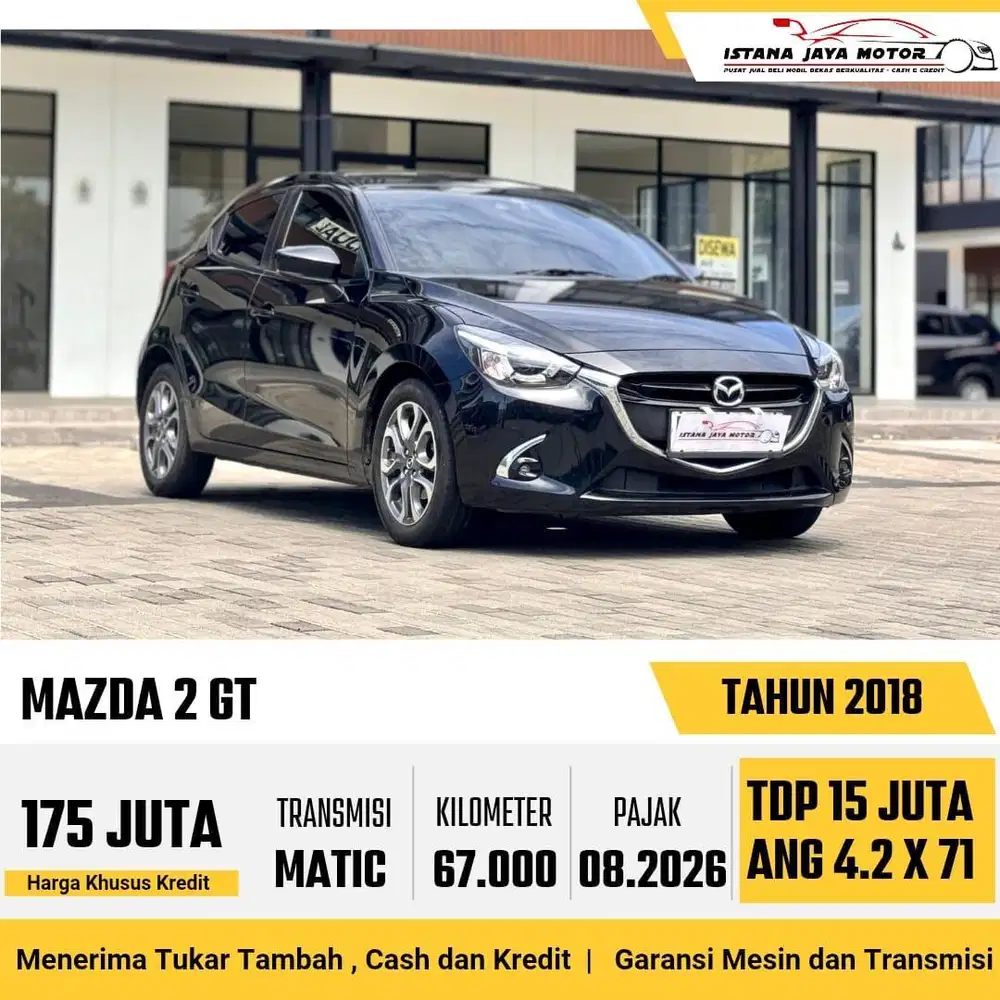 DP 15JT Mazda 2 GT Skyactive 1.5 AT 2018 Hitam