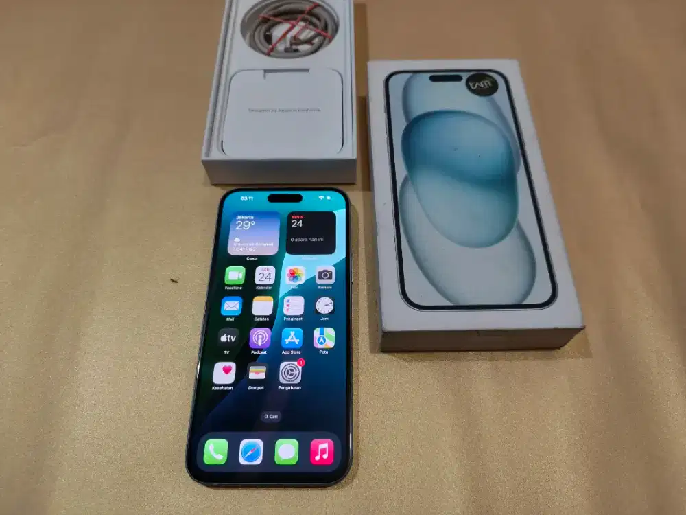 Iphone 15 Plus 128 iBox Mulus Fullset Original