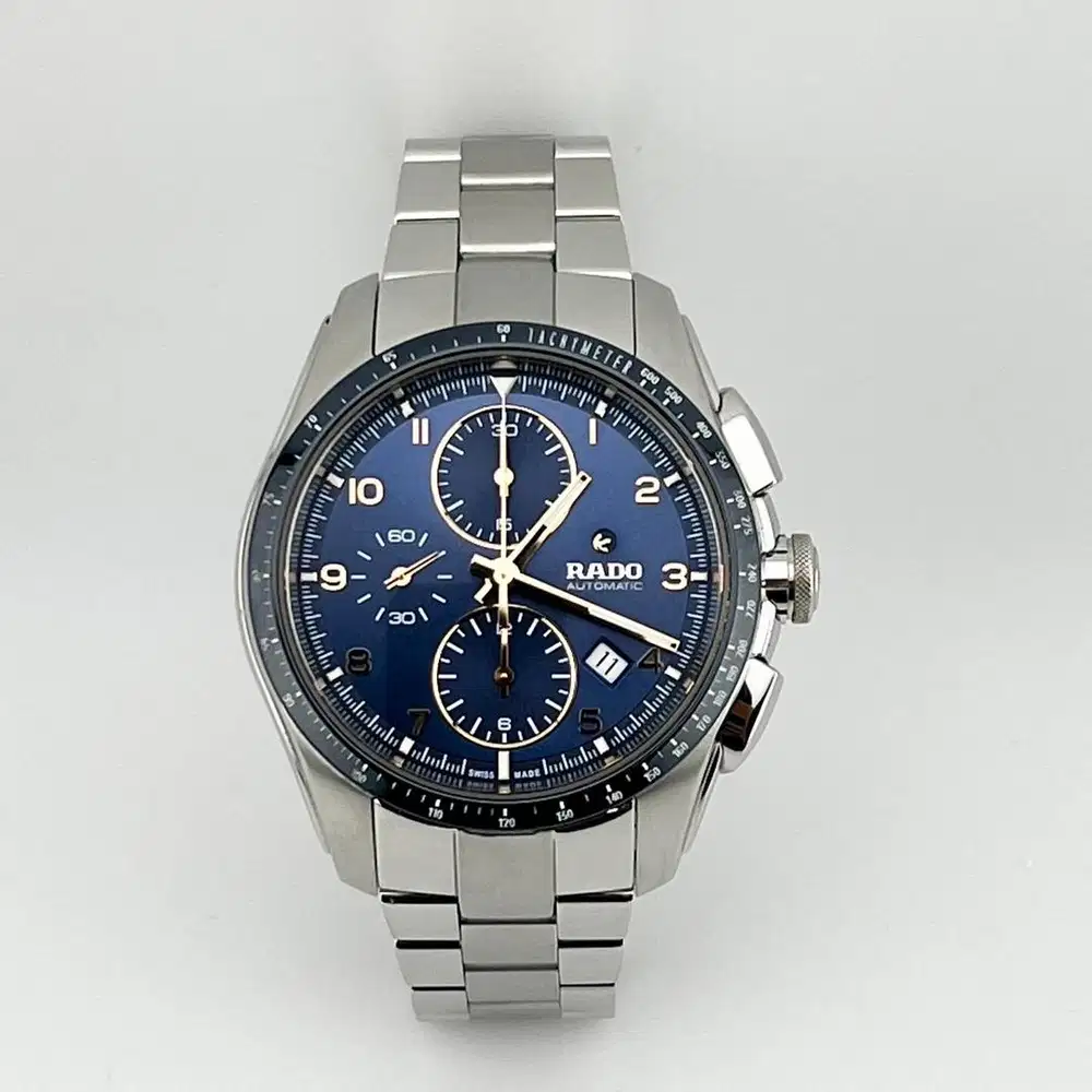 RADO HyperChrome Chronograph, Ceramic Bazel, Stell & Titanium Case.