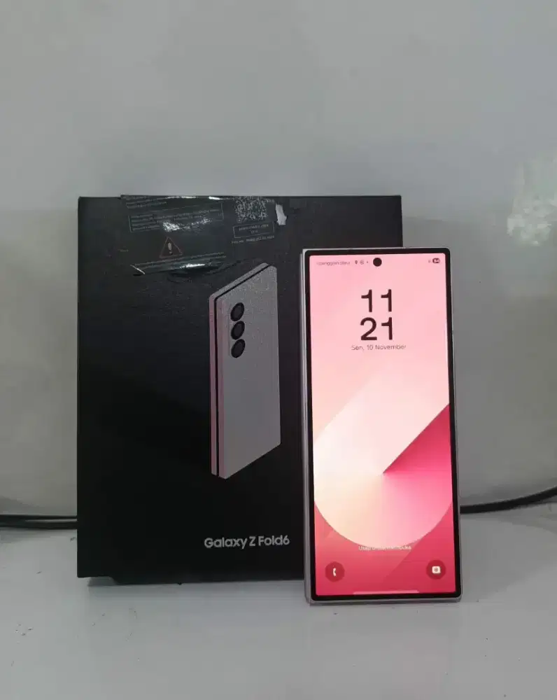 SAMSUNG Z FOLD 6  5G RAM 12/256GB ORIGINAL SEIN MULUS NOMINUS FULLSHET