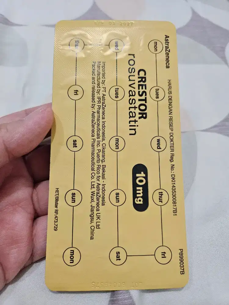 CRESTOR rosuvastatin 10mg