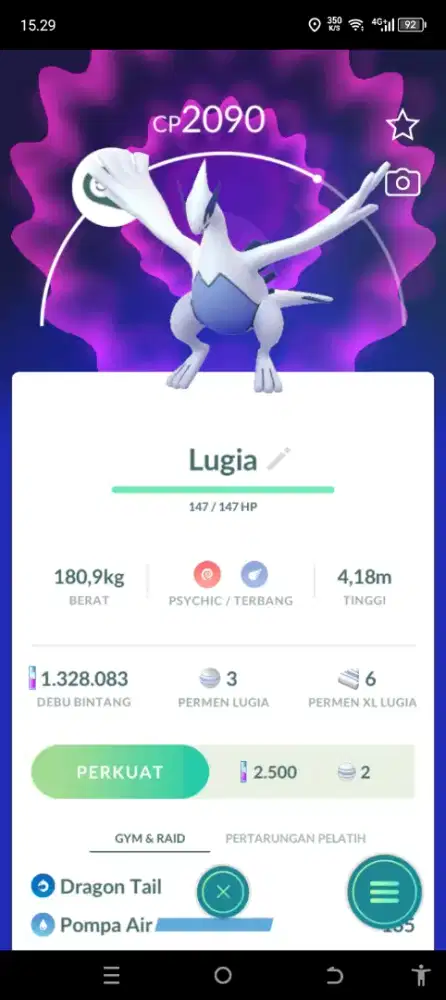 Akun pokemon go play store level 56