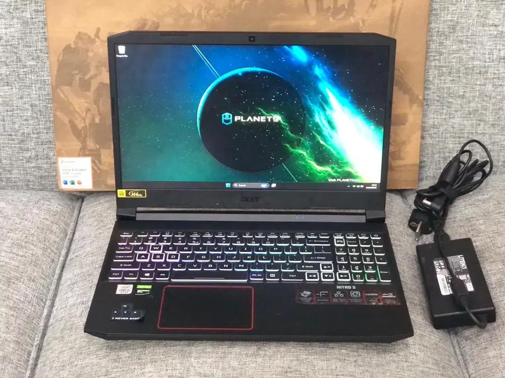 ACER NITRO 5 GAMING CORE i5-10300H GTX 1650Ti RAM 16 DUA SSD 250+512GB