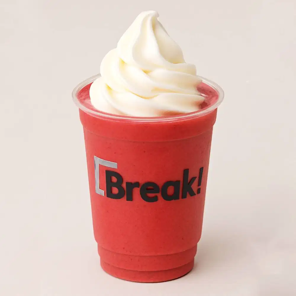Break Drink Strawberry Smoothie Ice Cream - Menerima Pesanan Banyak