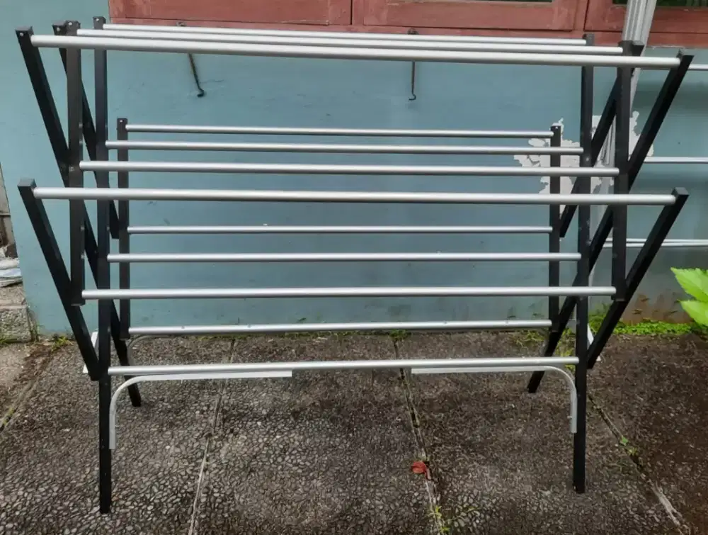 Jemuran baju 3 model kondisi ok detail dibwh