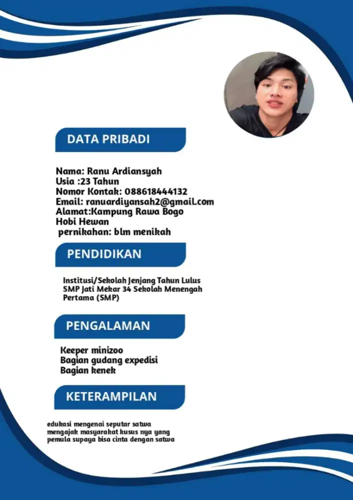 Mohon Info loker nya dong