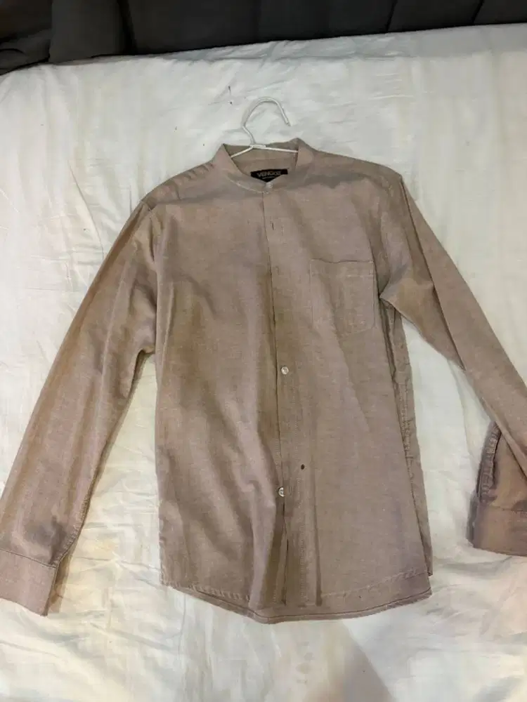 Preloved by Ard - Kemeja shanghai coklat merk kadaka