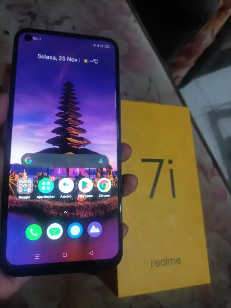 Realme 7i 8/128 fullset ori