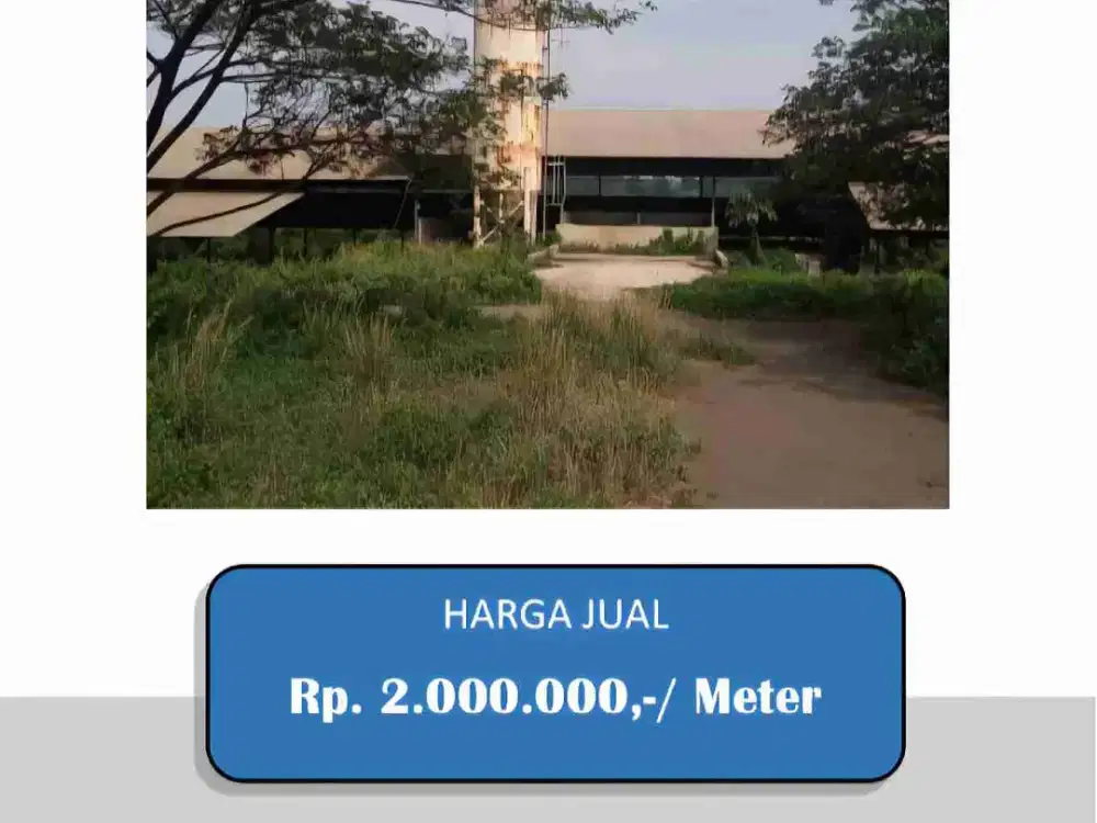 dijual gudang di parung panjang bogor hitung tanah jalan lebar luas 21000m