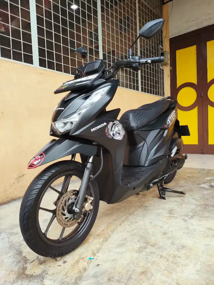 Honda Beat / Beat 110 Street Fi 2023, Black Premium Doff, Unit Mulus.