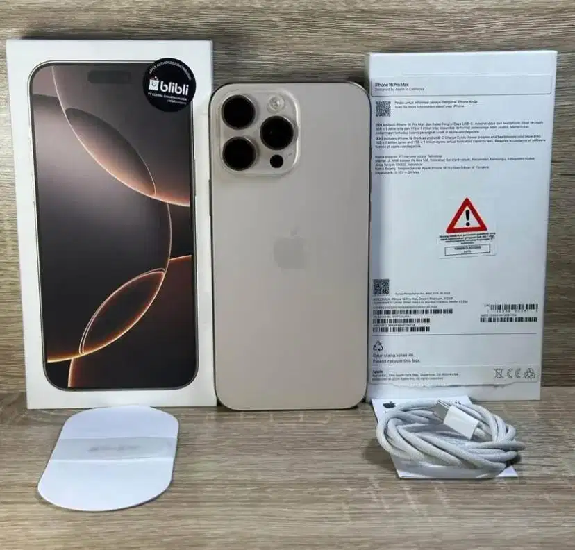 Hp iphone 16 promax 512gb second garansi aktif sampe mei 2026 bh 97%