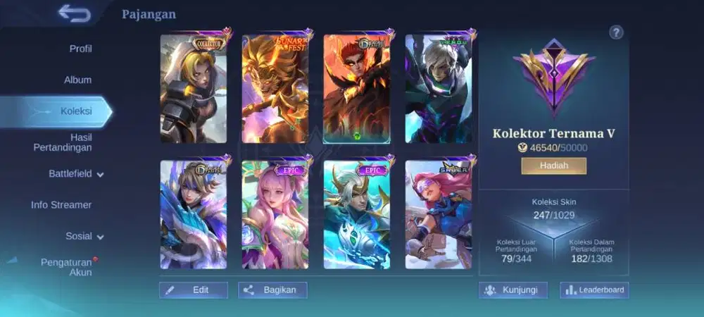 Mobile lagend hampir lengkap