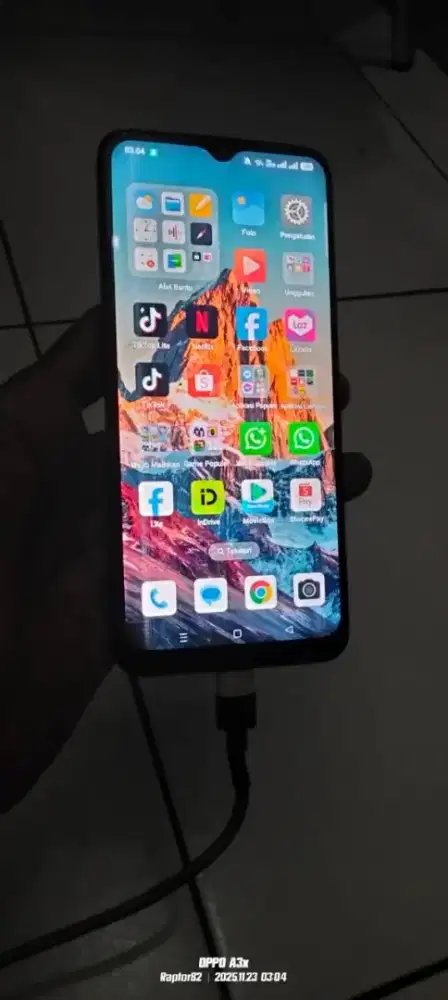 oppo  a38 bekas pemakaian