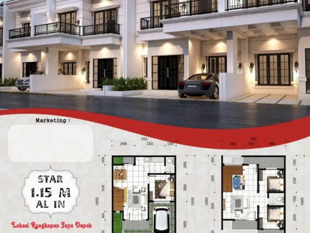 Rumah dijual Cluster Mahameru Village di Grogol limo depok