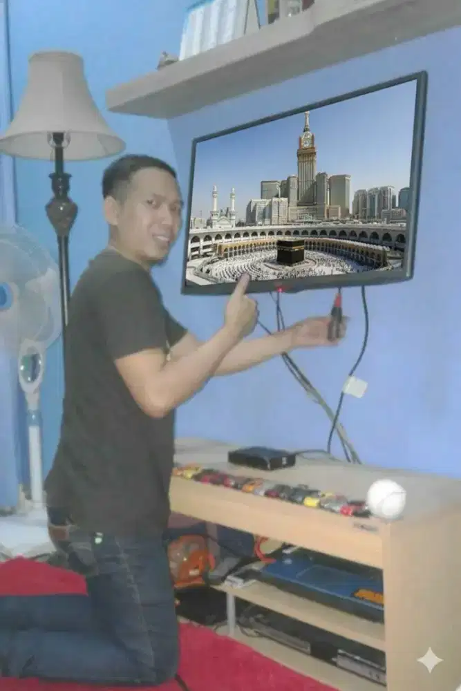 pasang & jual bracket buat gantungan tv led lcd di tembok rapih nyaman