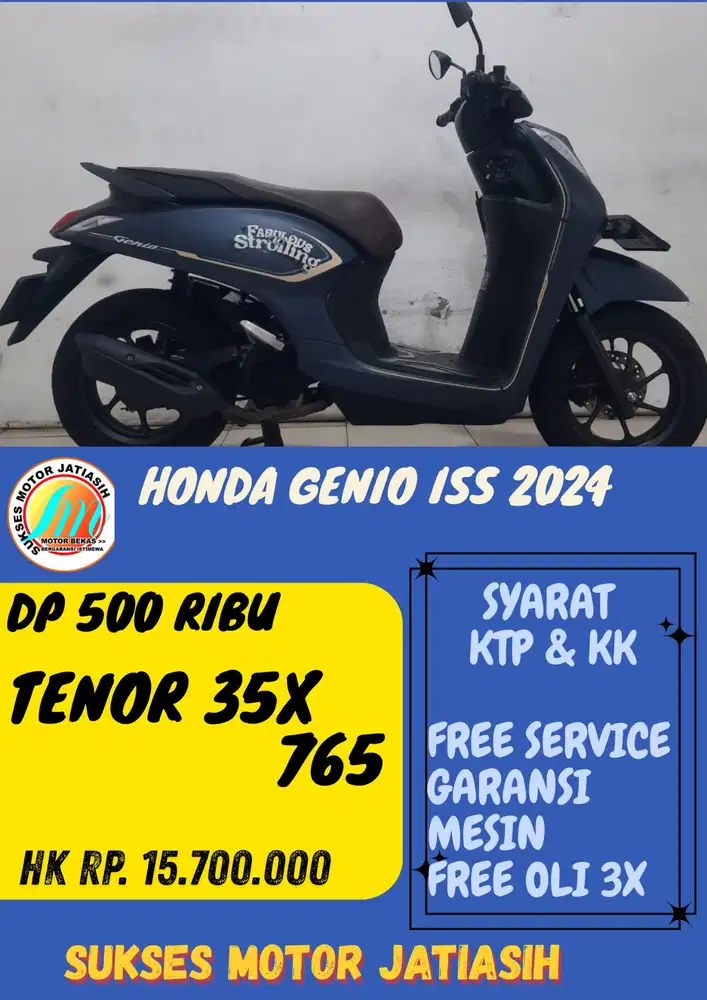DP MURAH HONDA GENIO ISS 2024 DP 500 RIBU BISA CASH/KREDIT