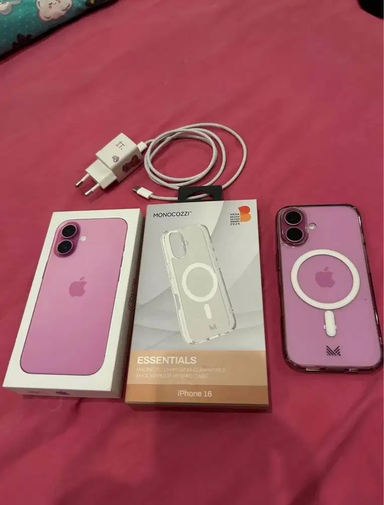 Iphone 16 256 GB Pink Garansi Resmi (Digimap) Like New