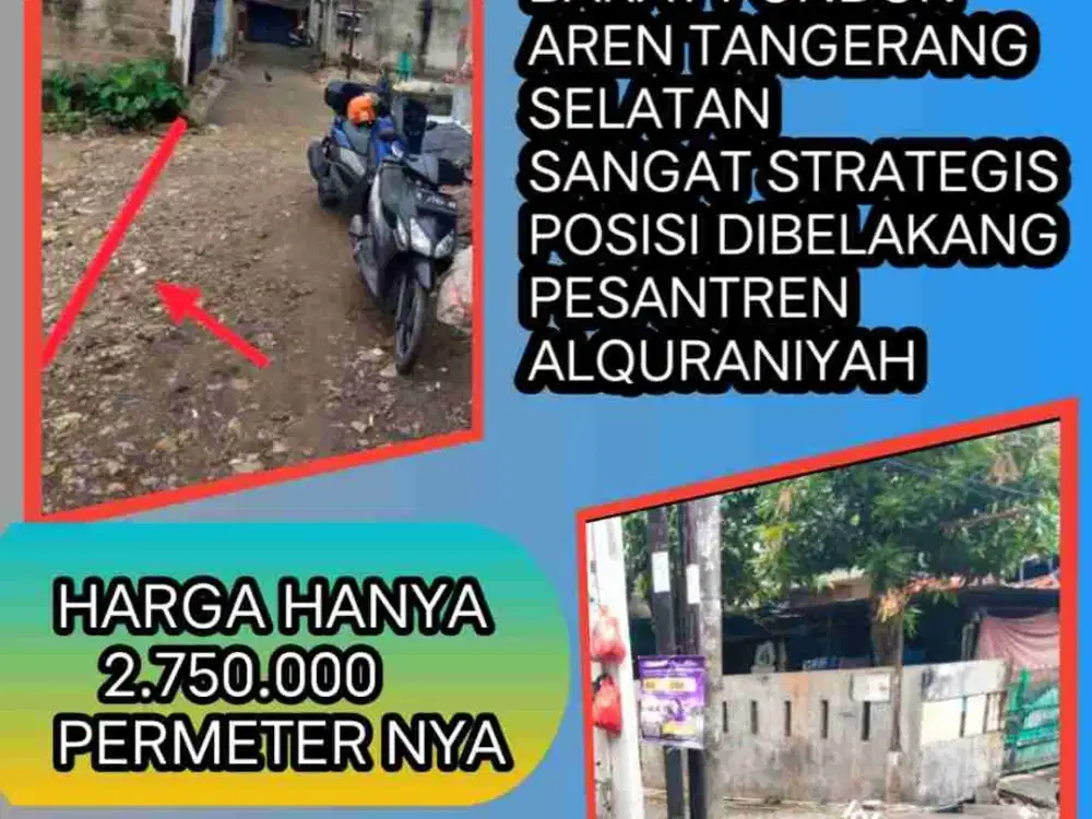 rumah dan kavling murah area bintaro / pondok aren  tanherang selatan akses mobil