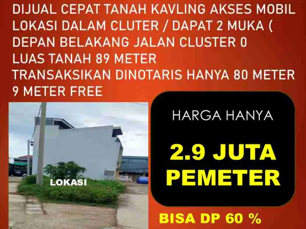 KAVLING EKSLUSIF DI BINTARO SEKTOR 9 / HARGA EKONOMIS BISA KPR TANPA BUNGA