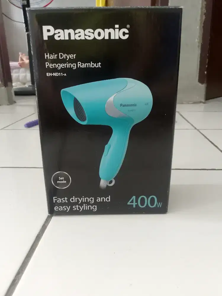 Hairdryer Panasonic kondisi baru belum buka dos