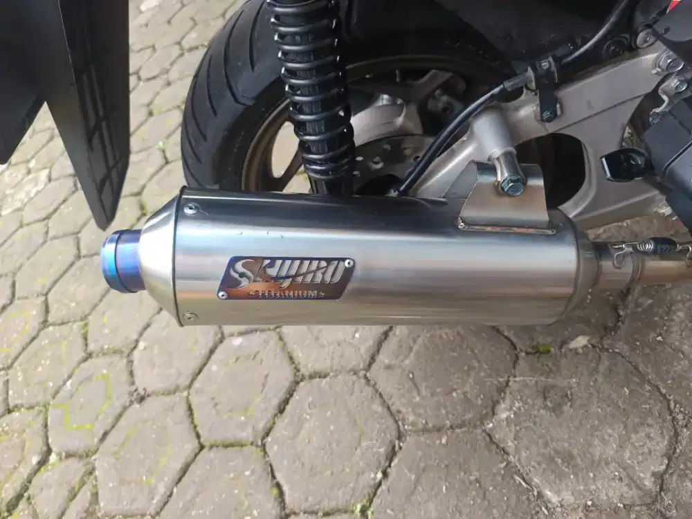 kenalpot pcx 160  shijiro titanium